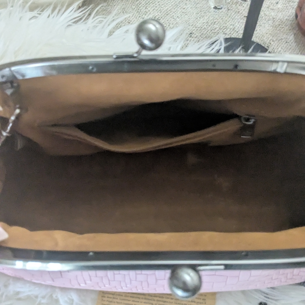 Paticia Nash Pink Woven Clutch - Picture 4 of 4